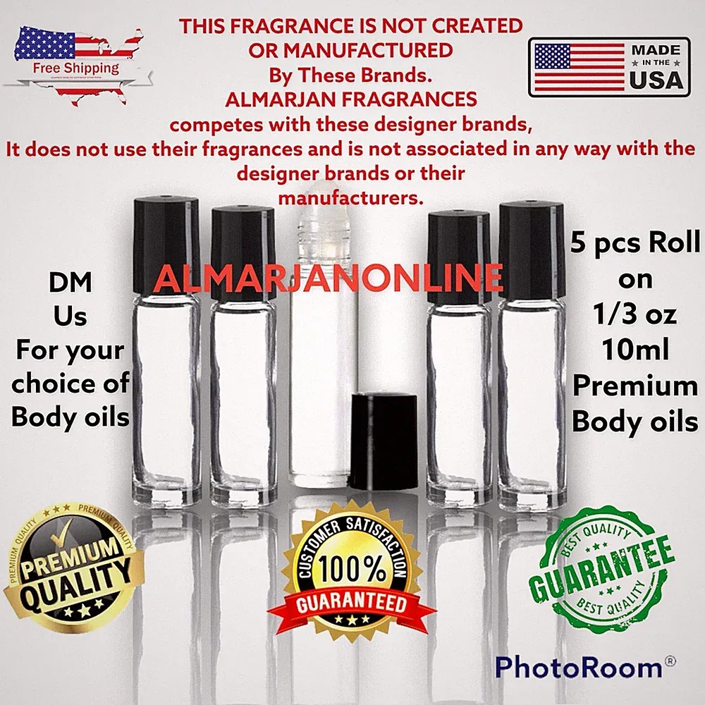 5x pcs 1/3 Oz Compare Cologne Body Oil Fragrance for Men Pick Your 5 & DM us