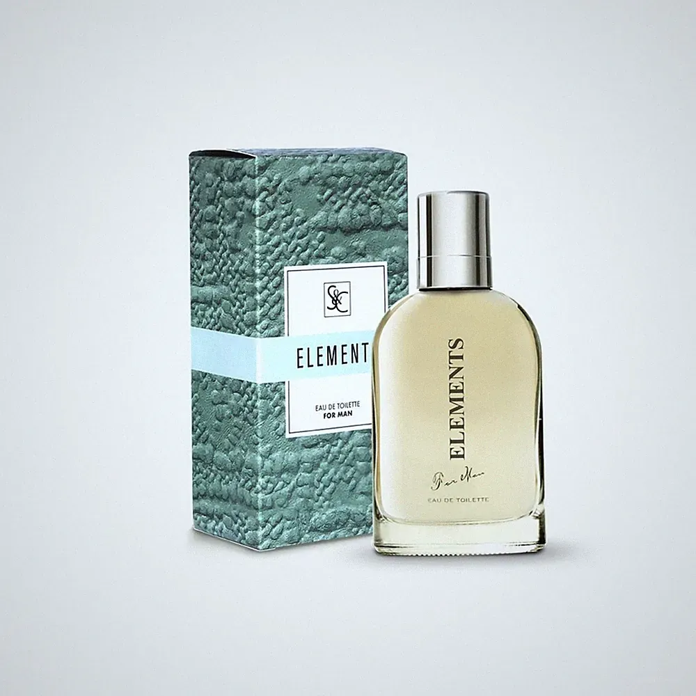 ELEMENTS ~ S&C ~ EAU DE TOILETTE ~ MEN ~ 100 ML ~ EDT ~ PERFUME SUCHEL