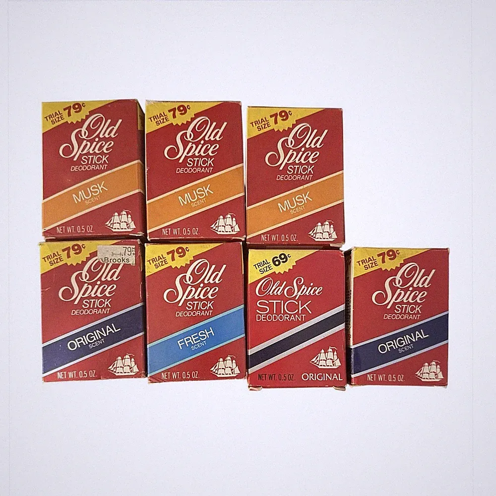 Vintage Old Spice Stick Deodorant Original Scent Trial Size 0.5 oz
